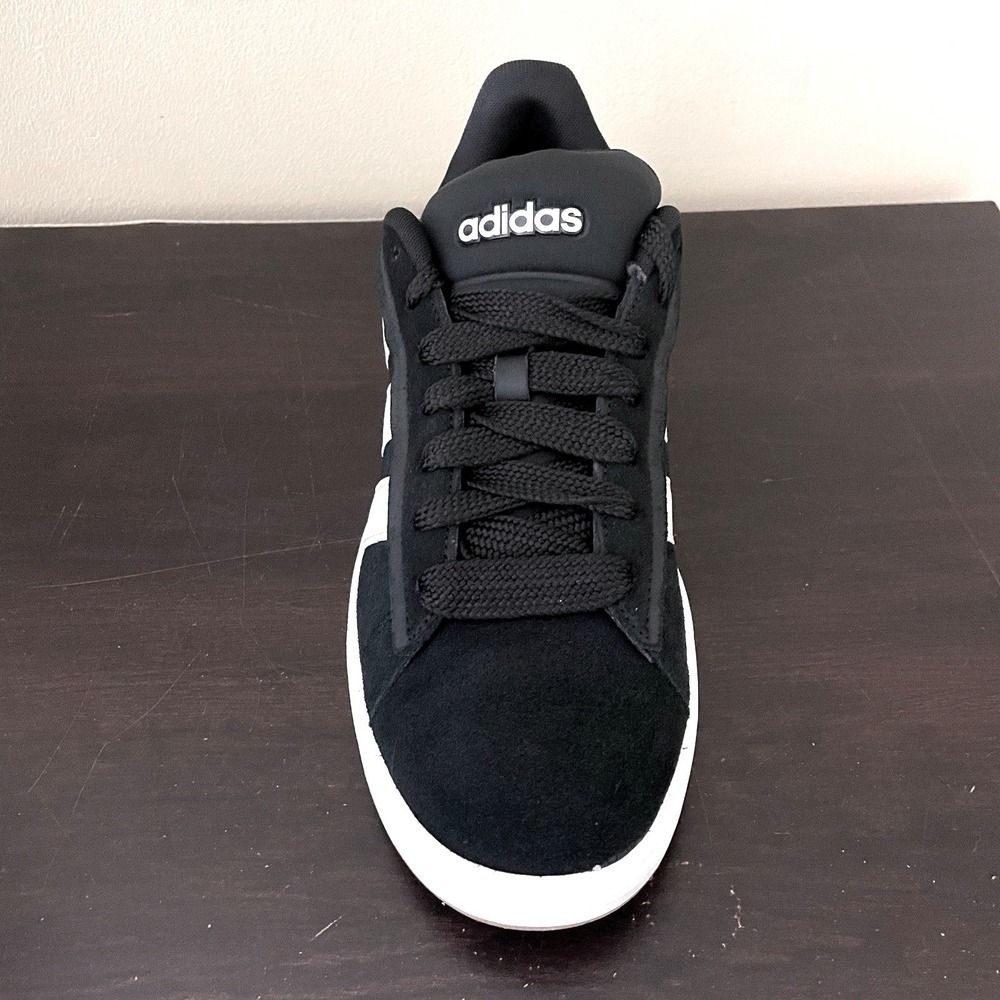 Adidas‎ Grand Court Alpha Mens Sneakers Black White Gum Suede Low Top 10.5 - Picture 4 of 8